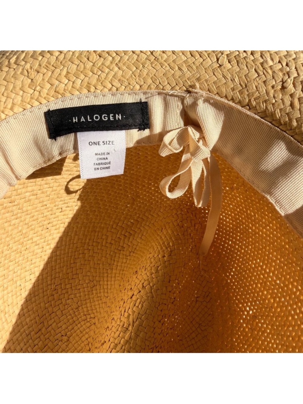 Caslon / Halogen Tan Straw Fedora with Black Band - Picture 3 of 7